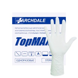 Перчатки "TopMAX" хирургические стерильные текстурированные с полимерным покрытием, размер 7